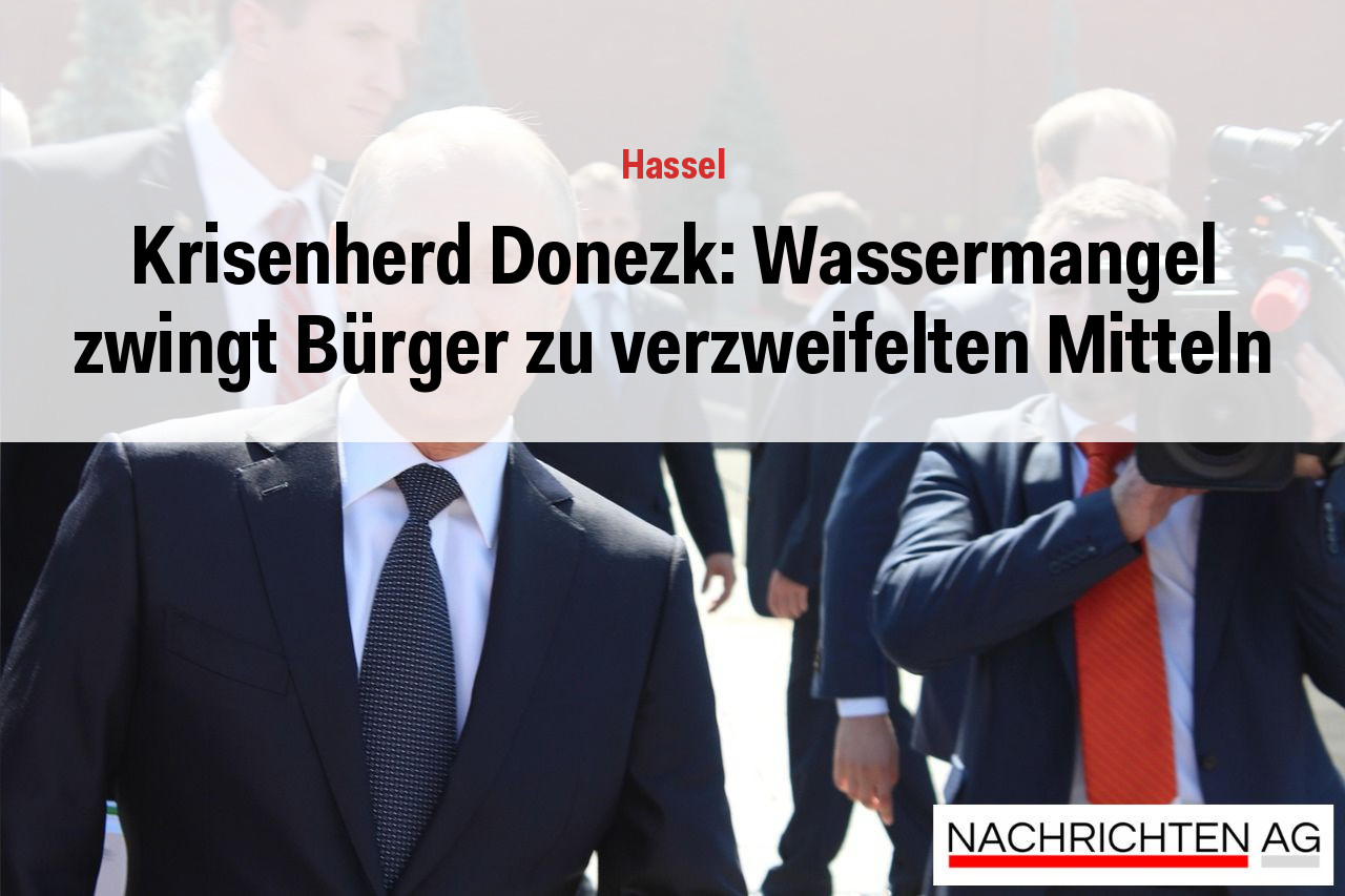 Krisenherd Donezk: Wassermangel zwingt Bürger zu verzweifelten Mitteln